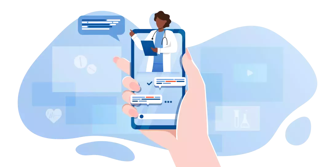 Illustration d’une téléconsultation sur E-Santé Gabon